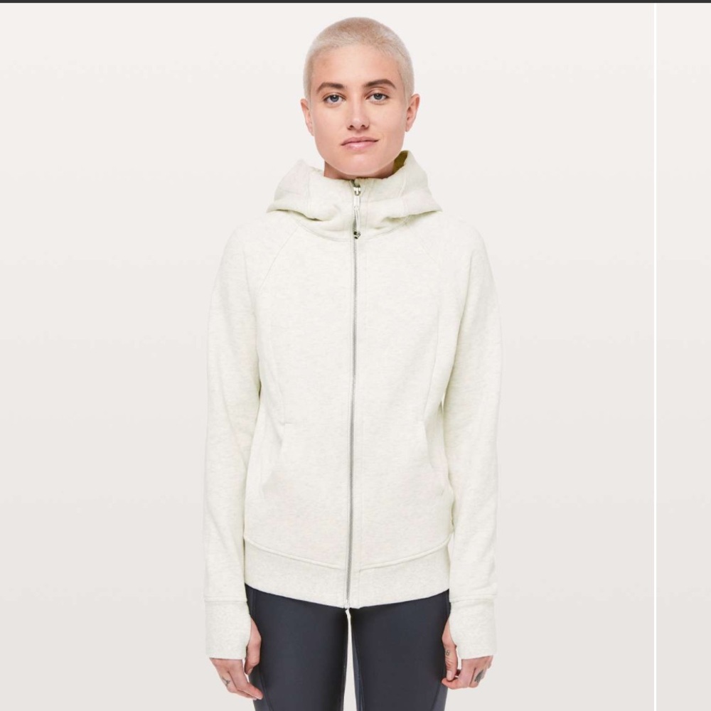 LULULEMON | Heathered Ivory Scuba Hoodie Light Fleece